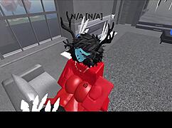 Demon And Succubus Interact On The Couch