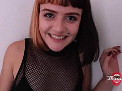 Half-Sister Gives Intense Blowjob Almost Caught!