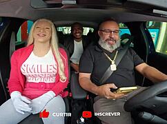 man, carona das branquelas party with tifanny wilson, latrell, and elisa ferraz giving wild bareback sucks