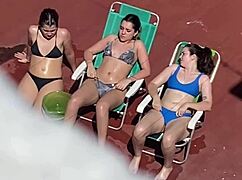 Neighbors sunbathe intensely on the terrace part 2