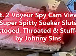 Can you believe these spitty sluts getting throated and stuffed on spy cam?