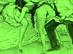 Vintage erotic art collection with antique themes