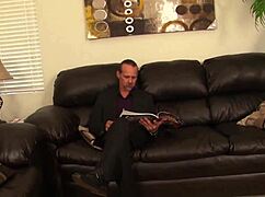 sami st clair gets facial from stepdad after casual pussy play