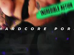 does this hot brunette's pussy get pounded in doggystyle?