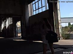 i picked up petite natascha for street casting fuck