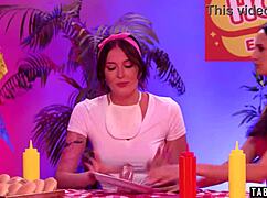 Ebony lesbian Alexis Tae strapon fucks Eliza Ibarra and Charlotte Sins