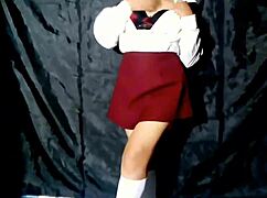 Hot mexican girl masturbates to cumshot after school