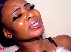 office interview turns into quick orgasm with ebony pussy licking 😍