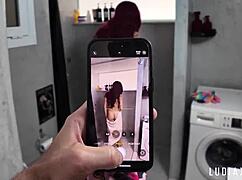 stepbrother fucks stepsis in shower