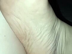 Feel my barefoot slut feet in the dark!