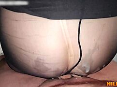 Massive cumshots on stockings compilation featuring Millie Fox