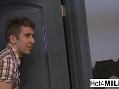 Hey, check out this busty milf getting facials 😍