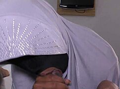 african muslim wife afrodita kweme feels deep emotion during creampie blowjob