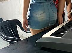 teacher disciplines naughty student with intense punishment