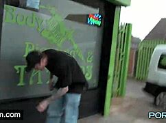 PornXN Skinny Leyla Flashes Shaved Body in Public with Bold Moves