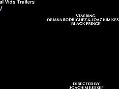 Young Oriana Rodriguez gets fucked hard by big black cocks in double