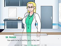 i get a handjob from my doctor in the hospital during this chubby bbw parody game