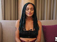 does agile king noir bind the milf's big pussy lips and lick her wet clit with big cock?