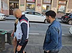 Christen Courtney in rough 3 on 1 DP with gagging and cum in mouth