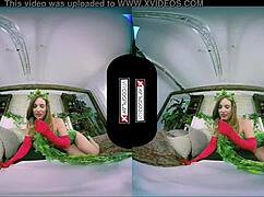 poison ivy cosplay vr - stunning redhead in intense scene