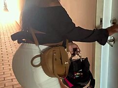 colombian brunette with big ass rides stranger in intense cowgirl session