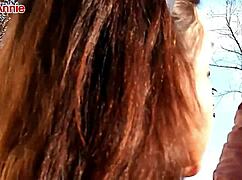 Mature Candi Annie Outdoor Cock Milking And Cum Swallow