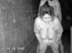 Hidden Camera Records Stepmother Fucking Stepson In Alley