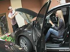 why is this fantastic blonde babe getting her ass banged?