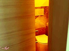 spying on teen 18+ stepsister in shower when shes shaving hairy pussy and get caught while jerking off - eva myst