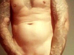 wtfafterlockup update shows tattooed blue eyes masturbating