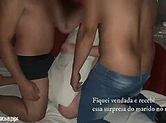 brazilian amateurs enjoy double penetration party with friends 😈