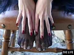 edgy cutie masturbates until she squirts a fountain of hot pee