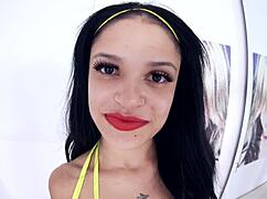 Italian Girl Sucks Huge Cock Pov Blowjob And Cum Swallow.