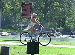 Blonde Girl with Big Natural Saggy Tits and Ass for Hard Fuck