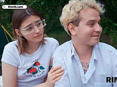 russian 4some with ass licking and rimjob outdoor.