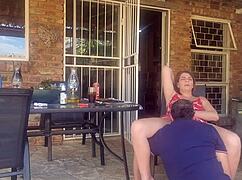 i can't believe my friend's wife is such a cheating cumslut with outdoor cunilingus, licking, fingering her pussy and ass