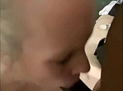 Blonde milf sucks big black cock in bj compilation ending with facial