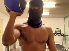 working out my neck and shoulders outdoors in california for the ladies