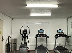 working out my neck and shoulders outdoors in california for the ladies