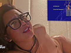 Exotiqfox gooner girl masturbates solo in reaction video!