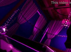 Petite gothic teen engages in BDSM pegging with a guy in VR