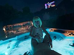 Brittney jerks off cum player at house party 😏