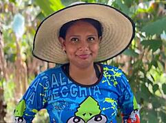 innocent peasant girl gets fucked in the dorm for some chickens.