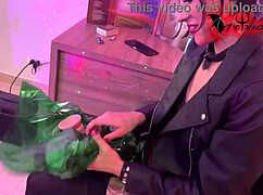 nana cosplay deep throats and rides that very thick cock like a whore