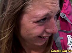 cock sucking aussie girlfriend creampied in reality couple scene