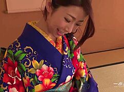 Ayumi Shinoda, the sexy mature AV actress, gives an intense blowjob in this scene.