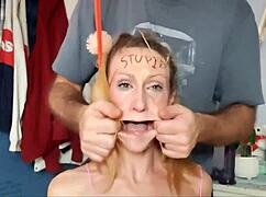 Deep throat whore gets slapped and spit on in this compilation.