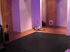 a beautiful blonde vixen with big fake tits drills her short haired lesbian friend in lingerie