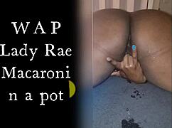 Lady Raex Masturbates Her Wet Shaved Pussy Close-Up