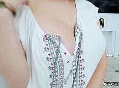 Krissy Lynn, the sinful stepmother, wears heels for her first time taboo sex with her stepson.